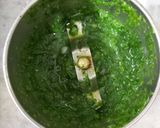 A picture of step 3 of Spinach garlic noodles.