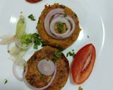 A picture of step 3 of Chicken shami kababs / shallow fry.