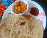 A picture of step 6 of Rajgira Flour Roti.