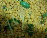 A picture of step 4 of Chanay ki bhunni daal.