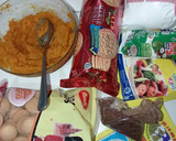 Foto langkah ke 1 dari resep Bubur Sumsum La Misu Cake (Labu Kuning Tiramisu) Less Sugar.