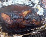 A picture of step 9 of Pork roast (charcoal slowcook) (10-1/2hr 8.4lbs) vi wrap & rotary.