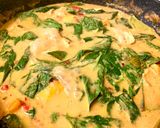 รูปขั้นตอนการทำที่ 4 ของ แกงไก่ฟักทองบัทเตอร์นัท คลีน