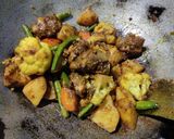 A picture of step 6 of Chicken curry with winter veggies.