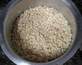 A picture of step 1 of Daal Bhajiya with Coconut Chutney.