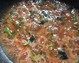 A picture of step 6 of Bread Upma.