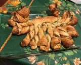 Une image de l'étape 8 de « Crabe » feuilleté au jambon blanc et pesto de fanes de radis.