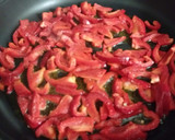 Foto del paso 6 de la receta: Calabacines rellenos de pimientos fritos y queso con judías verdes al vapor