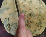 A picture of step 7 of Yummy and Spicy Dhaniya Paratha(Satpuda paratha).