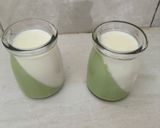 Foto langkah ke 3 dari resep Puding milky matcha.