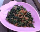 Foto langkah ke 4 dari resep Kangkung terasi rebon.