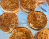A picture of step 2 of Easy Mini English Muffin Pizzas.