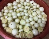 Hình bước làm 3 của món Kim chi cà pháo
