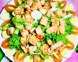 Hình bước làm 2 của món Salad Cá Hồi