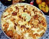 صورة لخطوة 1 من وصفة مكرونة بشاميل بالجمبري 🍤