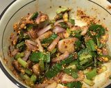 รูปขั้นตอนการทำที่ 7 ของ ไข่เจียวหน้าลาบไก่ย่างหมูยอ Air Fryer
