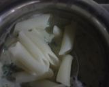 A picture of step 4 of Cheesy Spinach pasta.