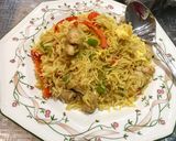 A picture of step 4 of Spicy Chicken Fried Rice:.