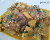 Foto del paso 7 de la receta: Carrilladas con setas en salsa de naranja