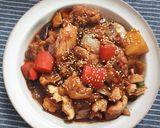 Foto langkah ke 12 dari resep Jjim Dak Semur ayamnya Korea.