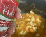 A picture of step 4 of Chilli Chicken Spaghetti.