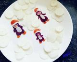 A picture of step 5 of Santa penguins salad.