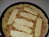 Tarta de pollo con salsa blanca