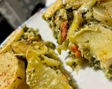 Foto del passaggio 4 della ricetta Torta di patate, uova, verdure