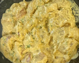 Foto del paso 13 de la receta: Pollo tikka malasa con pan naan y arroz largo