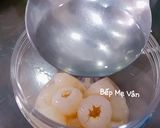 Hình bước làm 6 của món Vải ngâm đường phèn