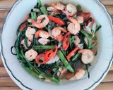 Foto langkah ke 5 dari resep Cah kangkung udang.