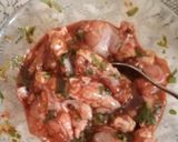 A picture of step 7 of Chicken 65.