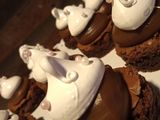 Mini Brownie con Dulce de leche y merengue