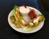 A picture of step 7 of Spicy Chicken Strip Lettuce Wraps.