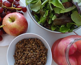 Foto del paso 1 de la receta: Ensalada de lentejas, manzana y uvas