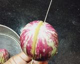 A picture of step 1 of Bharli Vangi/Bharwa Baingan.