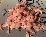 Une image de l'étape 10 de Salade multicolore de castelfranco aux tomates, carottes, jambon et chèvre frais.