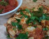 A picture of step 1 of Egg bhujiya wid simple roti.