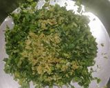 A picture of step 2 of Methi paratha.