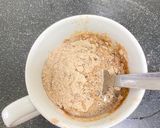 A picture of step 2 of Milo Mug Cake @ 2mins.