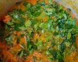 A picture of step 5 of Pumpkin soup with moringa (zogale).