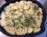 Une image de l'étape 17 de Citrouille joyeuse (purée de courge delica moretti,pommes de terre,lard,emmental,persil).