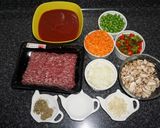 Foto del paso 1 de la receta: Pasta espiral con salsa tuco de carne con vegetales horneada