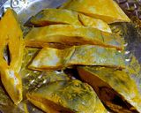 A picture of step 2 of Pomfret er Tok-Jhal.