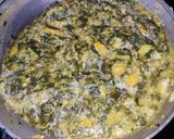 A picture of step 10 of Ghora saga Chuna paka saga.