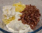 Foto del paso 4 de la receta: Dip caliente de jamón, bacon y quesos