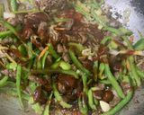 A picture of step 3 of Beef Thai Style noodles/spaghetti.