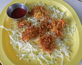 A picture of step 4 of Cabbage pakori.
