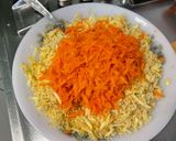 Une image de l'étape 9 de Semoule au thon, légumes, menthe et olives noires.