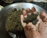 A picture of step 4 of Black sesame ladoo.